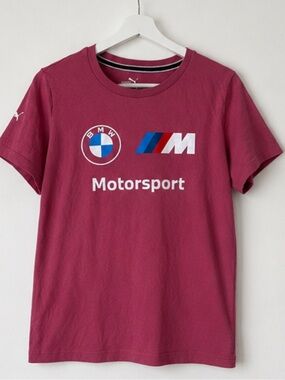 Puma BMW Motorsport Tee in Berry Red